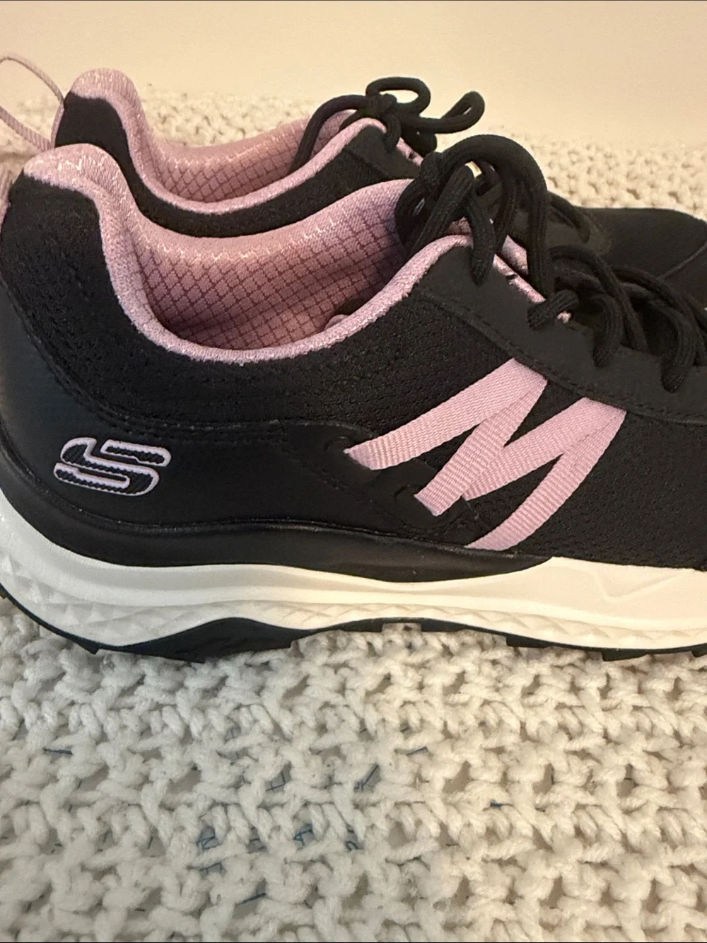 Skechers memory foam Trail Black/Pink sneakers